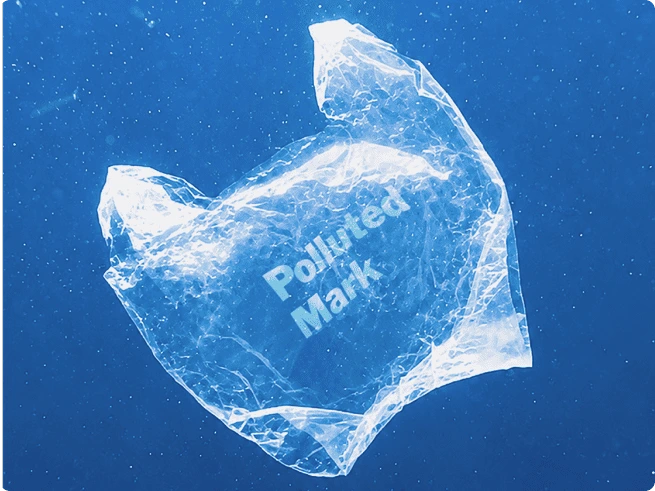 Polluted mark
